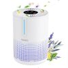 Air Purifiers for Bedroom Home, MOOKA HEPA H13 Filter Air Purifier with USB Cable for Smokers Pollen Pets Dust Odors in Office Car 300 Sq.Ft, Desktop