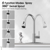 4Mode Touchless Kitchen Faucet-Smart Kitchen Sink Faucet sensor;   Pull Down Kitchen Sprayer