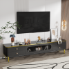 U-Can TV Stand for 65+ Inch TV, Entertainment Center TV Media Console Table, Modern TV Stand with Storage, TV Console Cabinet Furniture for Living Roo