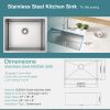 Undermount Sink;  27" x 18" Single Bowl Kitchen Sink