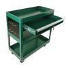 3 Tier Rolling Tool Cart, Heavy Duty Utility Cart Tool Organizer with Storage Drawer, Industrial Commercial Service Tool Cart for Mechanics, Garage, W