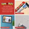 hang-O-Matic All-in-One Stainless Steel Tape Measure Standard Scale 2m Wear Resistant Measuring Tool Level