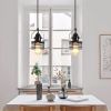 Industrial Black Pendant Light Metal Cage Pendant Lights Dining Room Hanging Lighting for Kitchen Island Living Room Bedroom Entryway Barn Farmhouse,S