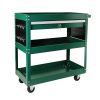 3 Tier Rolling Tool Cart, Heavy Duty Utility Cart Tool Organizer with Storage Drawer, Industrial Commercial Service Tool Cart for Mechanics, Garage, W