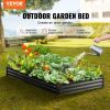 VEVOR Galvanized Raised Garden Bed Planter Box 94.5x47.2x11" Flower Vegetable