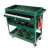 3 Tier Rolling Tool Cart, Heavy Duty Utility Cart Tool Organizer with Storage Drawer, Industrial Commercial Service Tool Cart for Mechanics, Garage, W