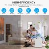 Air Purifiers for Home Large Room; MOOKA H13 True HEPA Filter Air Cleaner; 100% Ozone Free Quiet Air Cleaner for Home; Bedroom and Office; E-300L Whit