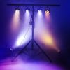 18W 7 LED RGBW UV 6in1 Par Light Plastic Stage DJ Strobe Beam Light Show Decor SHE-FP0718F