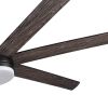 72 In. Farmhouse Wooden Ceiling Fan With Reversible Blades and Remote Control