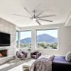 YUHAO 72 in. Integrated LED Brushed Nickel Smart Ceiling Fan with APP Remote