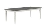 ACME Katia Dining Table, Gray & Weathered White Finish DN02273