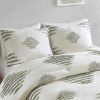 3 Piece Cotton Blend Chenille Comforter Set