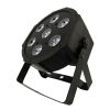 18W 7 LED RGBW UV 6in1 Par Light Plastic Stage DJ Strobe Beam Light Show Decor SHE-FP0718F