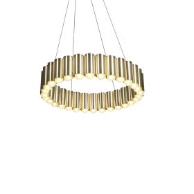 Nordic Chandelier Simple Modern Living Room Lamp Duplex Villa Bedroom Study (Option: Gold-80x15.5x200cm)