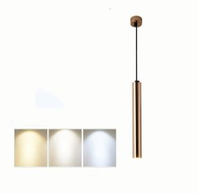 French Gold Long Cylindrical Chandelier (Option: 3.2x100CM)