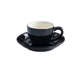 Espresso Cup American Style Porcelain Set (Option: Black-75ML)