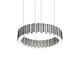 Nordic Chandelier Simple Modern Living Room Lamp Duplex Villa Bedroom Study (Option: Silver-61x15.5x200cm)