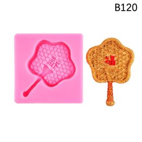 New Year Birthday Celebration Baking Cake Dessert Table Decoration Silicone Mold (Option: B120 Pink)