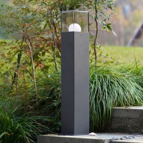 Inowel Landscape Path Lights with E26 Bulb Base(Bulb not Included) Modern Pathway Light Driveway Lights Wired 12226 (Color: grey, size: 19.7in)