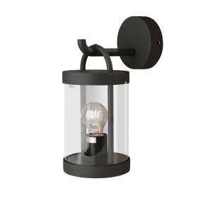 Inowel Lights Wall Light Outdoor Lantern E26 Bulb (Not Include) Wall Mount Hang Lamp Wall Sconce Lighting 32335 (Color: grey)