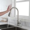 Touch Kitchen Faucet with Pull Down Sprayer,Single Handle High Arc  Pull out Kitchen Faucet,Single Level Stainless Steel Kitchen Sink Faucets with Pul