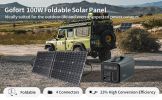 GOFORT Portable Power Station;  1100Wh Solar Generator With 1200W (Peak 2000W) AC Outlets;   Backup Power Lithium Battery Pack