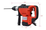 Rotary Hammer 1100W(Red + Black) 1-1/2" SDS Plus Rotary Hammer Drill 3 Functions