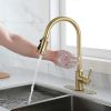 Touch Kitchen Faucet with Pull Down Sprayer,Single Handle High Arc  Pull out Kitchen Faucet,Single Level Stainless Steel Kitchen Sink Faucets with Pul