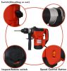 Rotary Hammer 1100W(Red + Black) 1-1/2" SDS Plus Rotary Hammer Drill 3 Functions