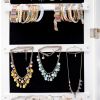 Fashion Simple Jewelry Storage Mirror Cabinet With LED Lights Can Be Hung On The Door Or Wall