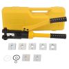 12 Ton 8 AWG-4/0 AWG Wire Hand Hydraulic Crimping Tool, Hydraulic Crimping Tool Set Cable Lug Terminal Crimper With 8 Pairs of Dies