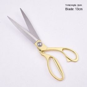 Flower Decoration Pruning Shears Household Garden Shears Knife Stainless Steel (Option: Gold Large)